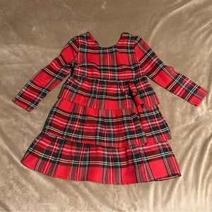 Plaid Christmas 18 month girl dress